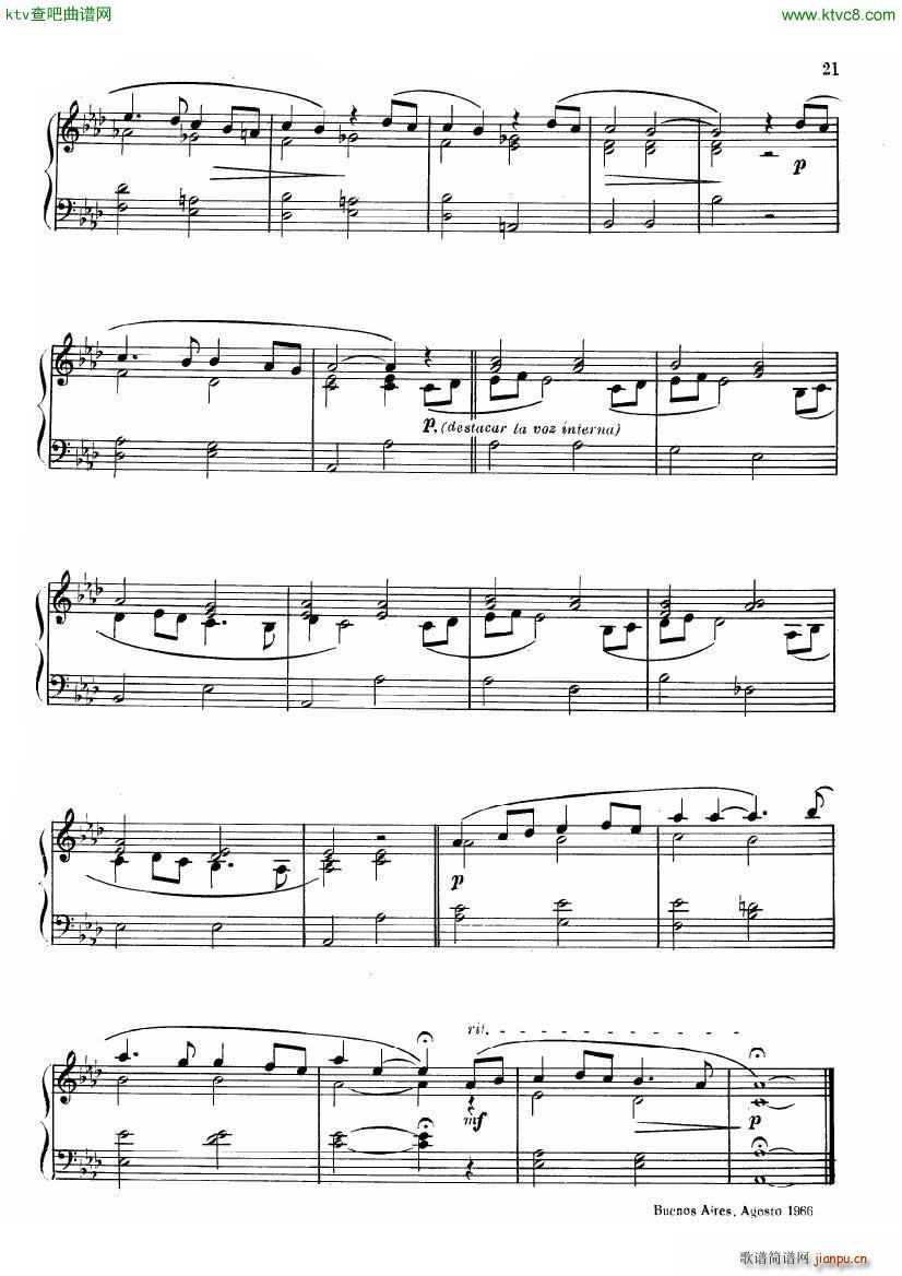 guastavino mis amigos(钢琴谱)21