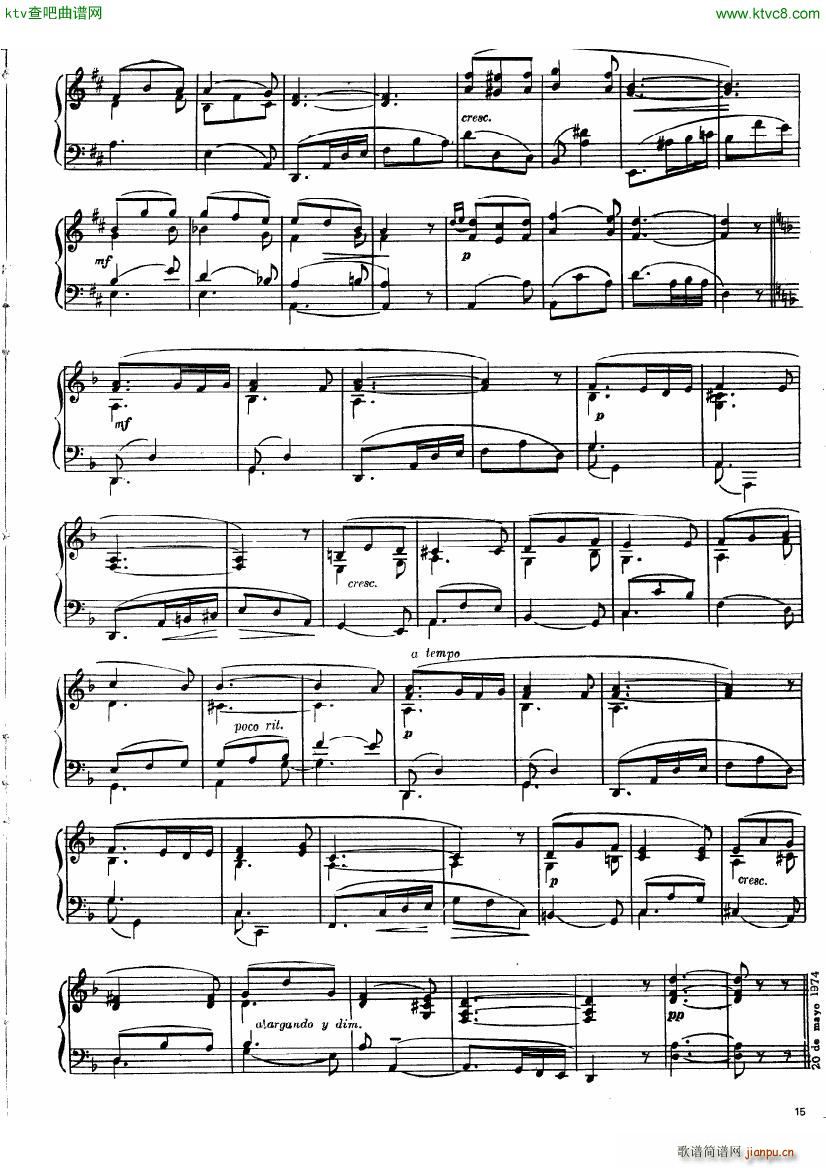 guastavino cantos popolares(钢琴谱)14