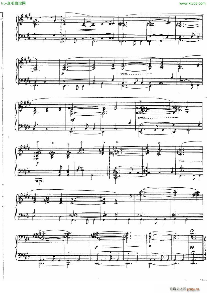 guastavino cantos popolares(钢琴谱)16