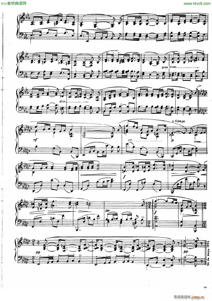 guastavino cantos popolares(钢琴谱)18