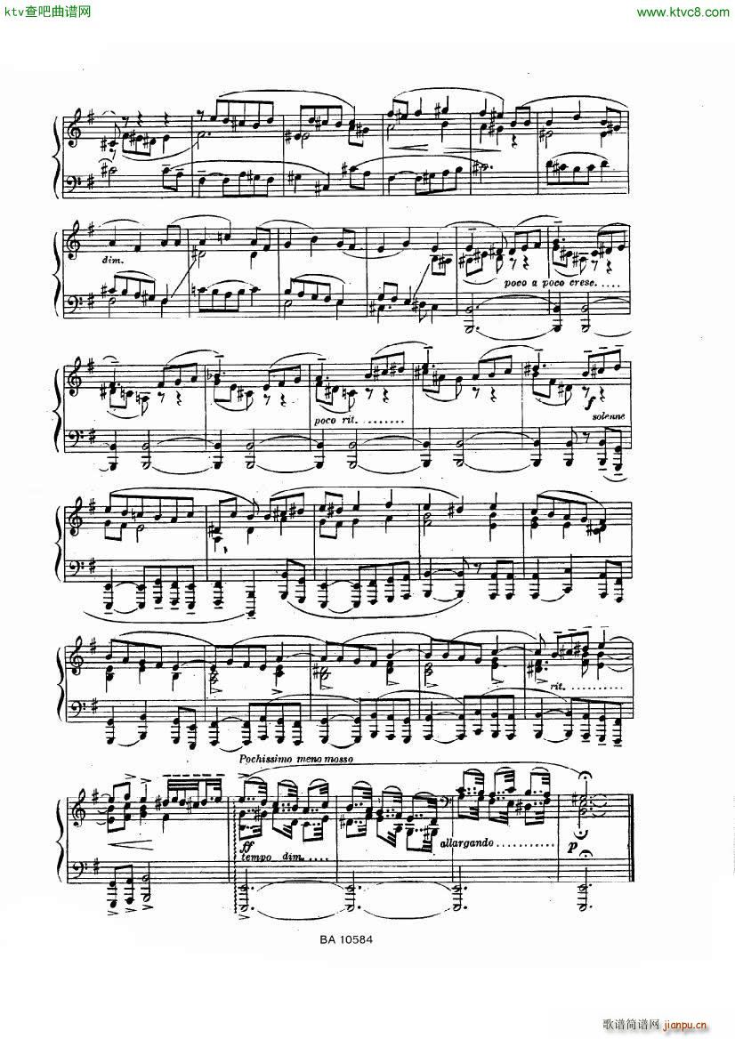 guastavino 10 preludios para piano(钢琴谱)5