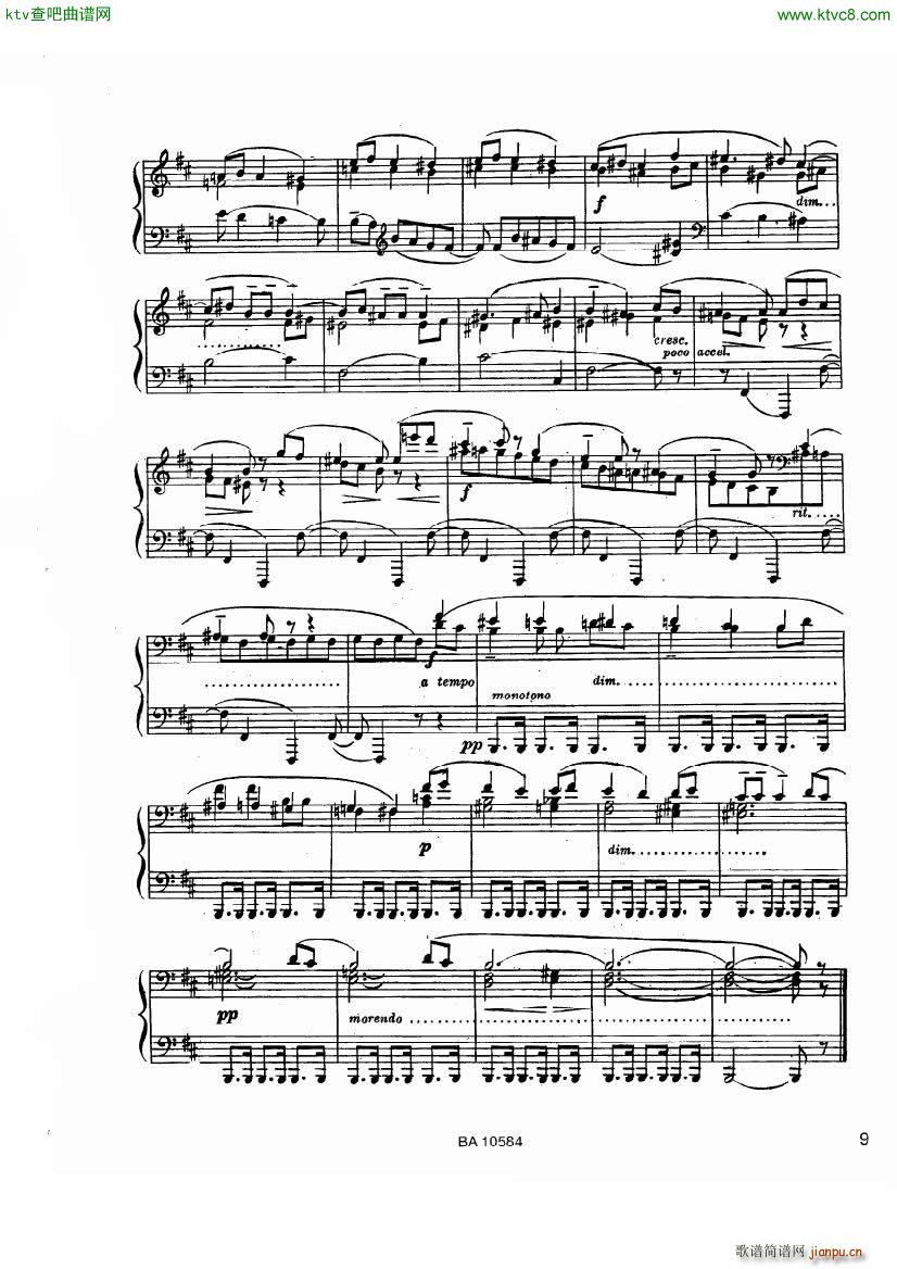 guastavino 10 preludios para piano(钢琴谱)8