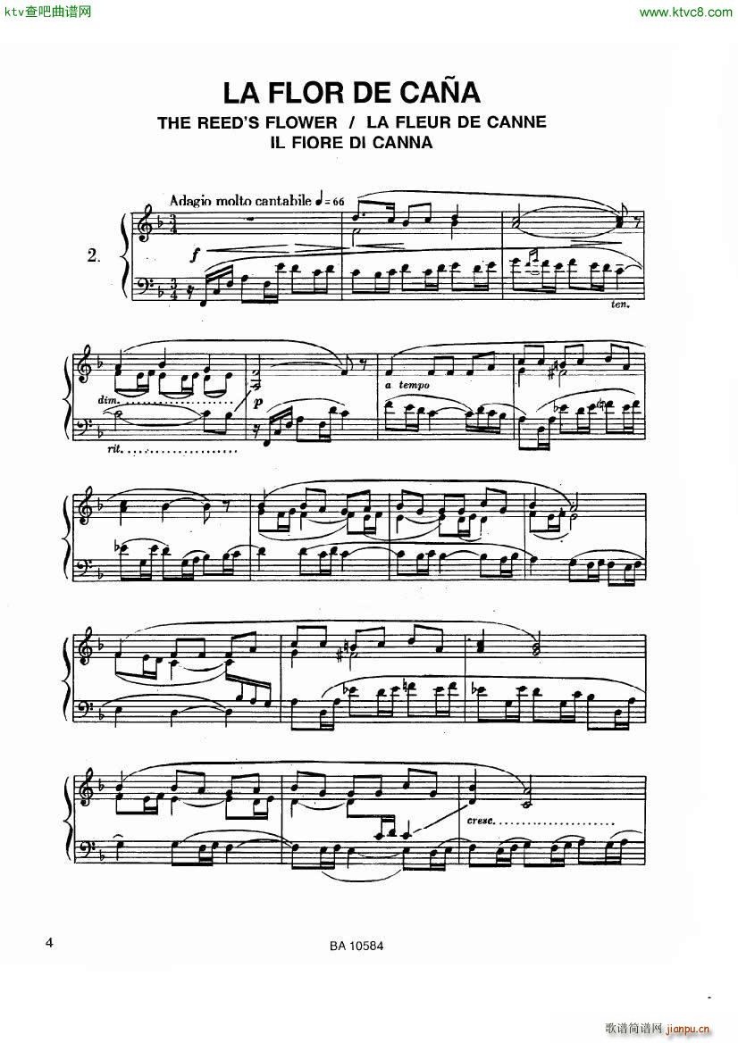 guastavino 10 preludios para piano(钢琴谱)3