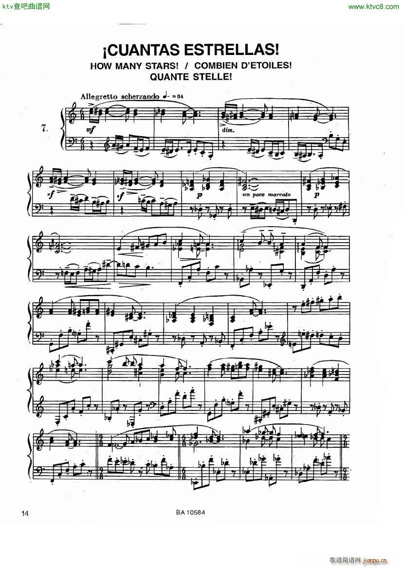 guastavino 10 preludios para piano(钢琴谱)13