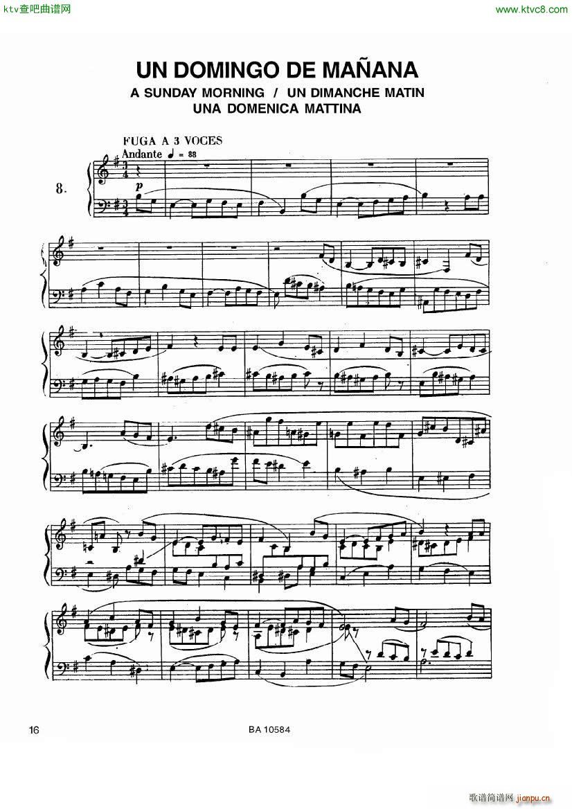 guastavino 10 preludios para piano(钢琴谱)15