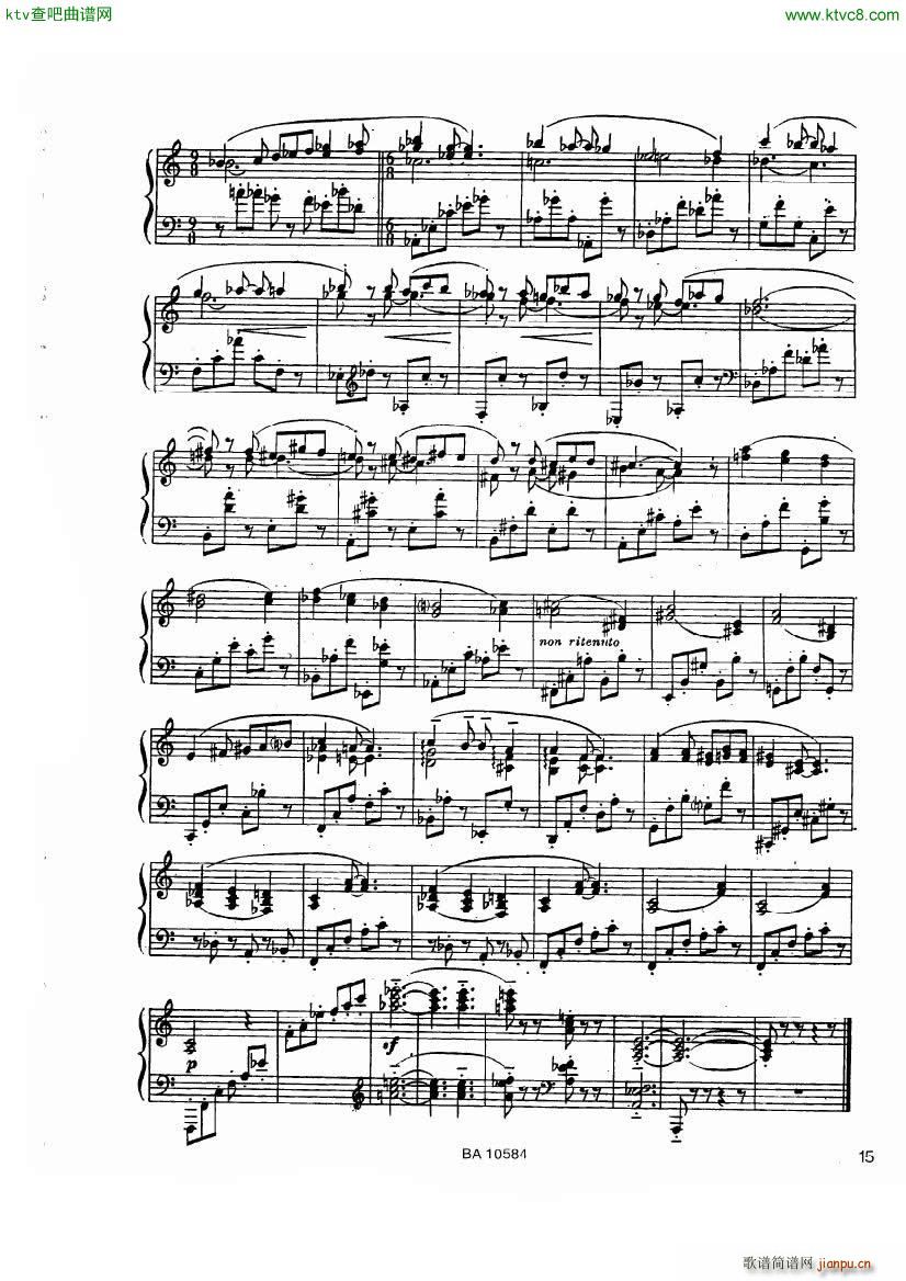 guastavino 10 preludios para piano(钢琴谱)14