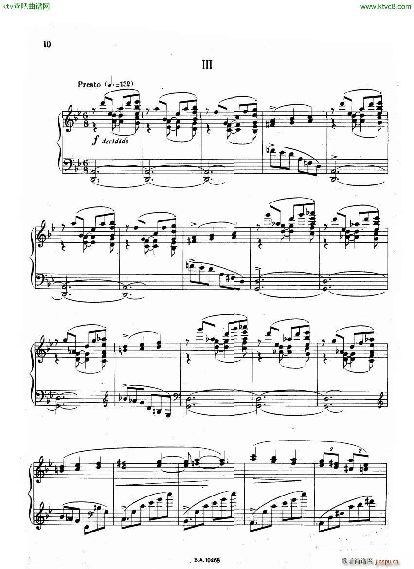 Guastavino Sonatina(钢琴谱)9