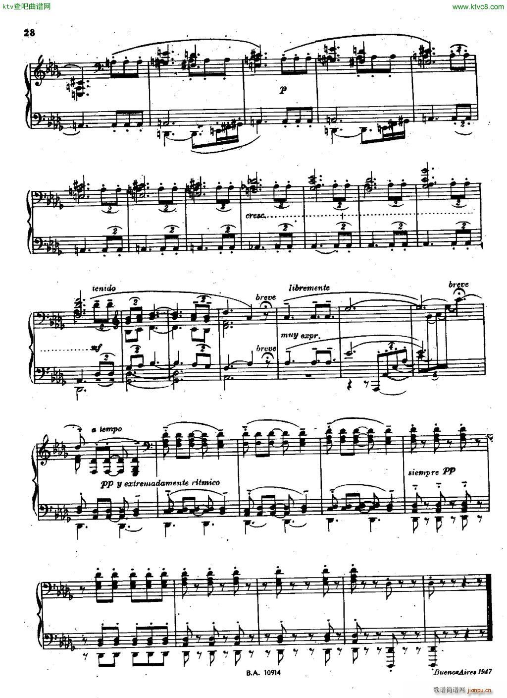 Guastavino Sonata(钢琴谱)27