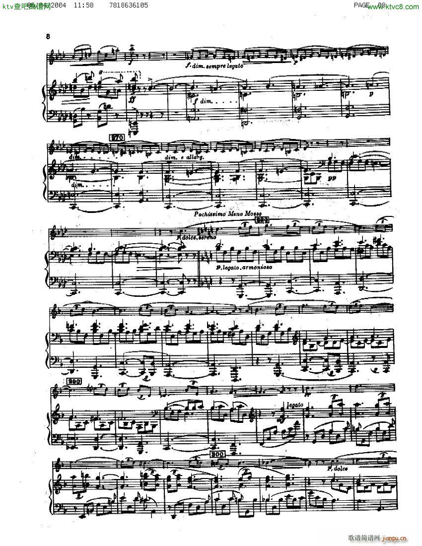 Guastavino Sonata Para Clarinete Y Piano(钢琴谱)8