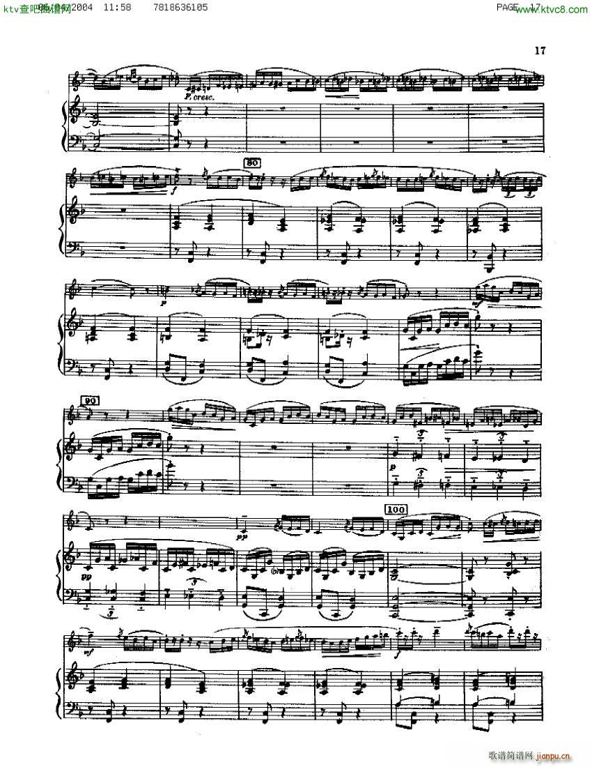 Guastavino Sonata Para Clarinete Y Piano(钢琴谱)11