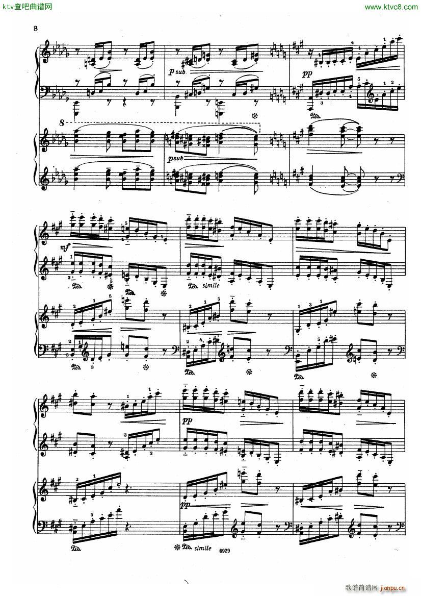 Guastavino Romance For 2 Pianos(钢琴谱)13