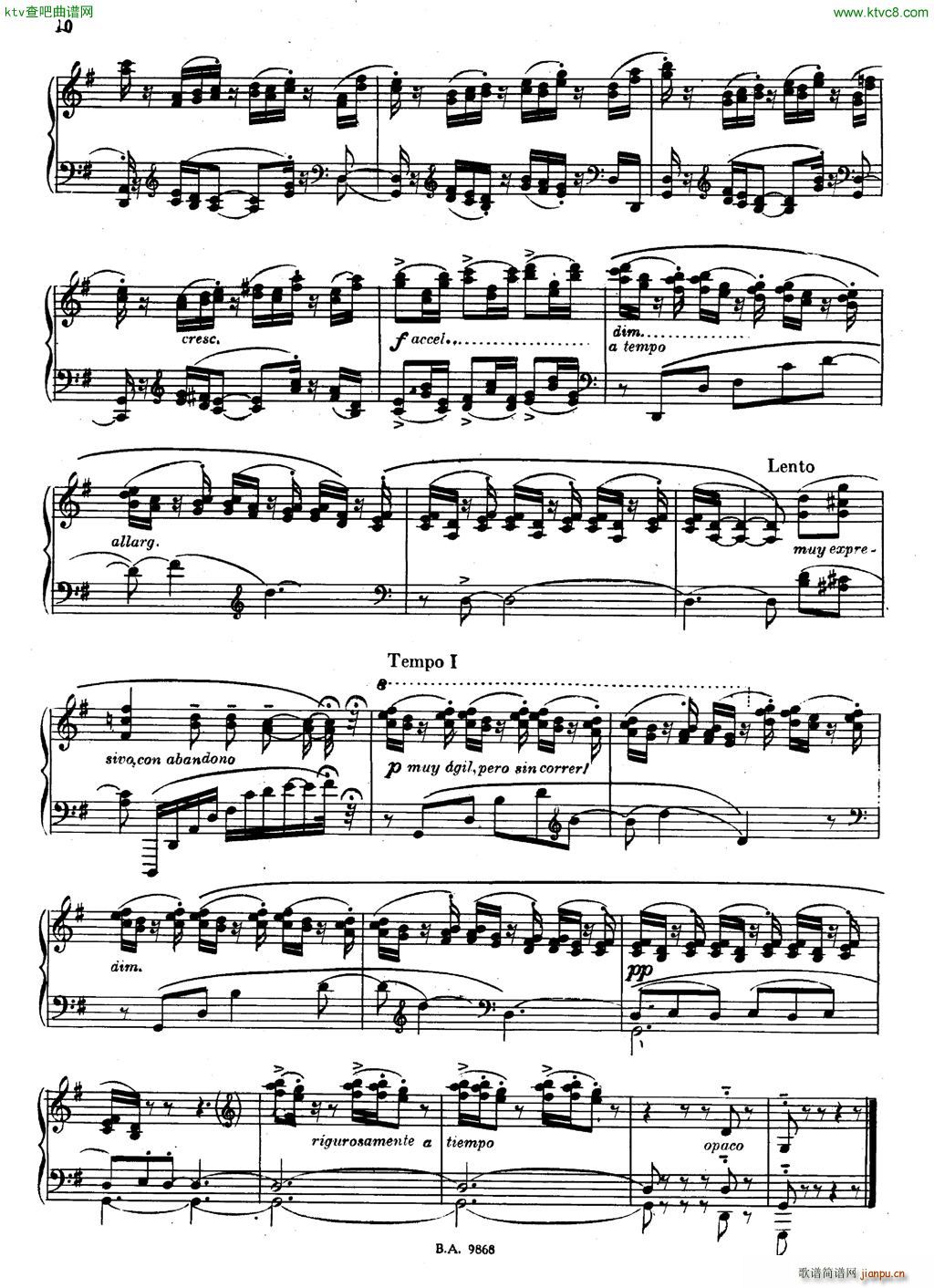 Guastavino La Siesta Tres Preludios(钢琴谱)9