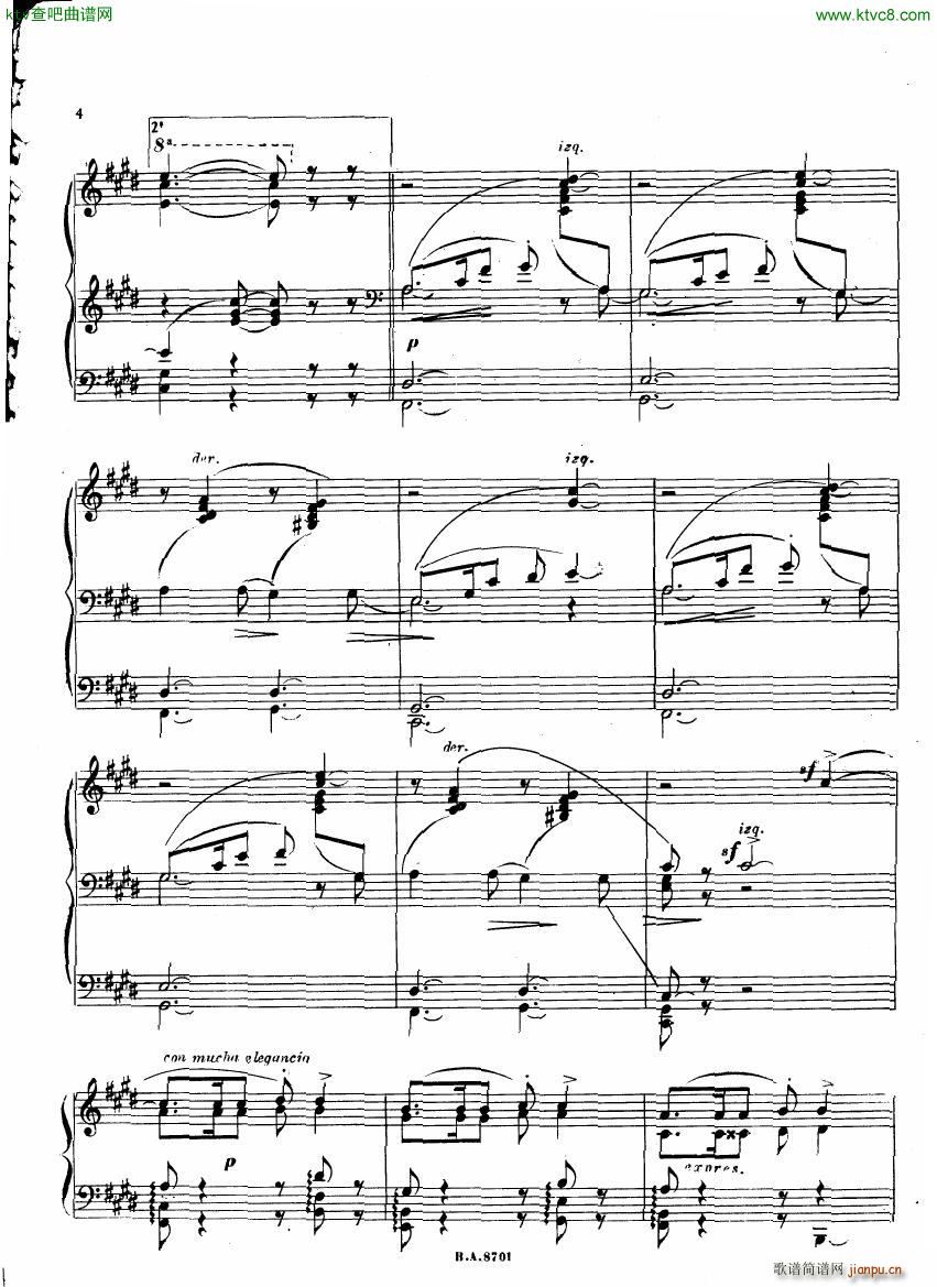 Guastavino Bailecito(钢琴谱)3