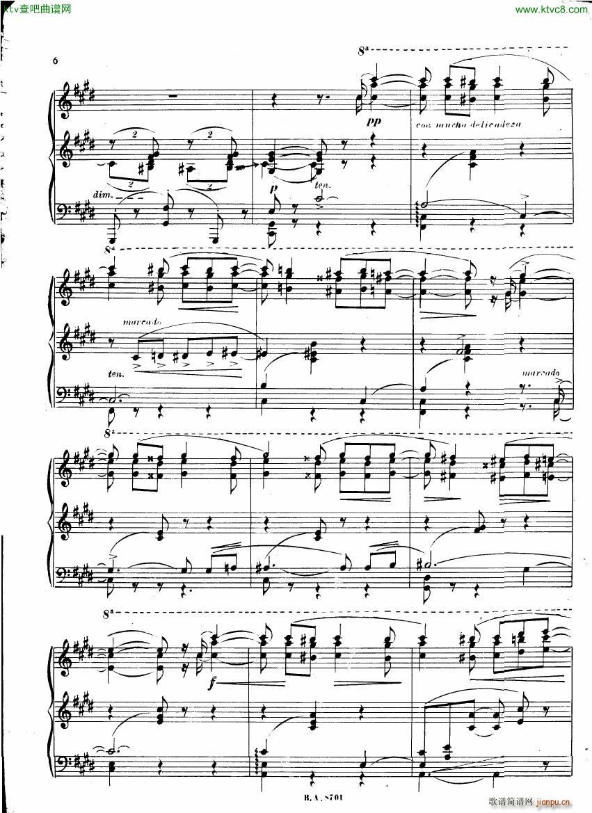 Guastavino Bailecito(钢琴谱)5