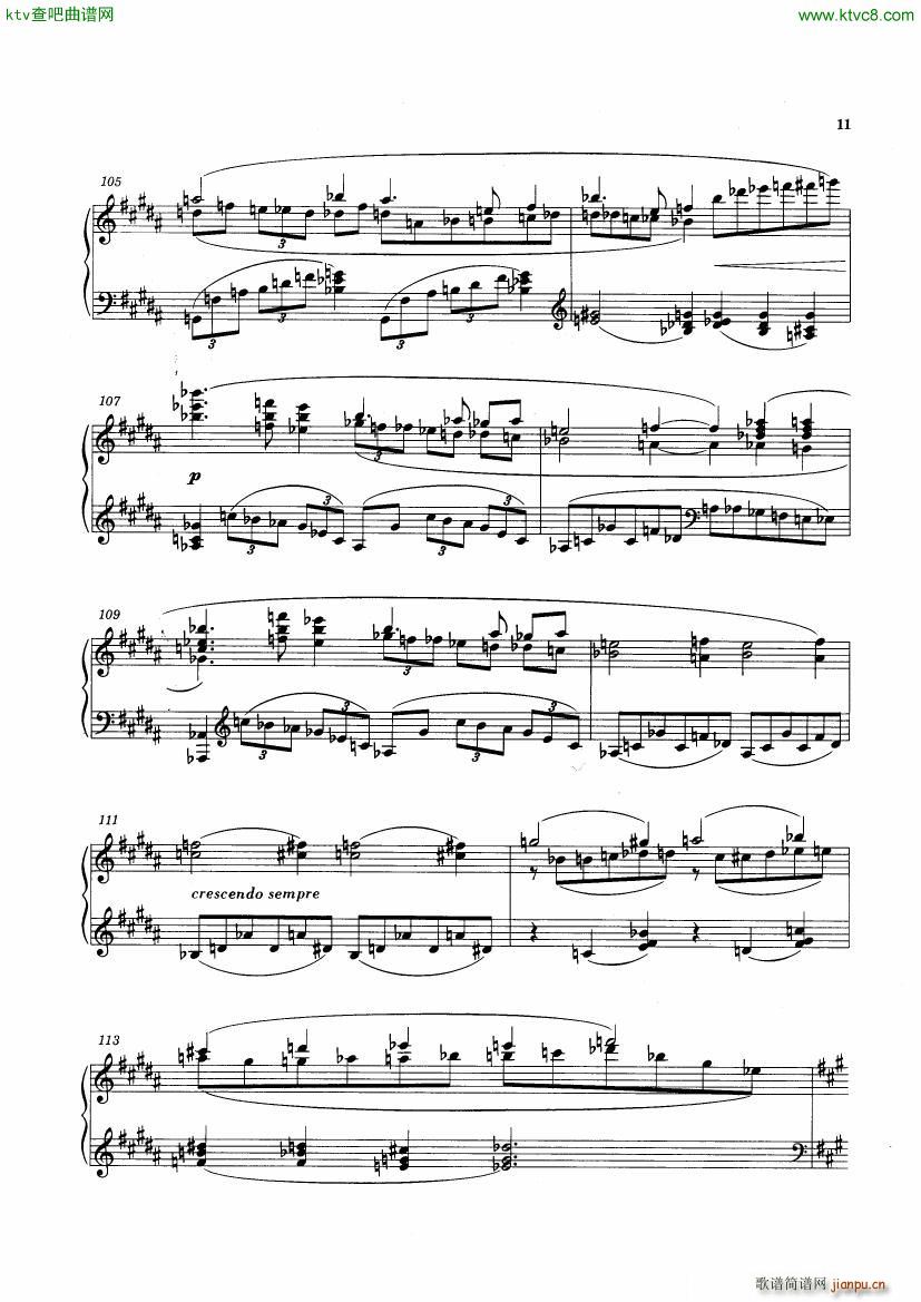 Griffes The Pleasure Dome of Kubla Khan(钢琴谱)11