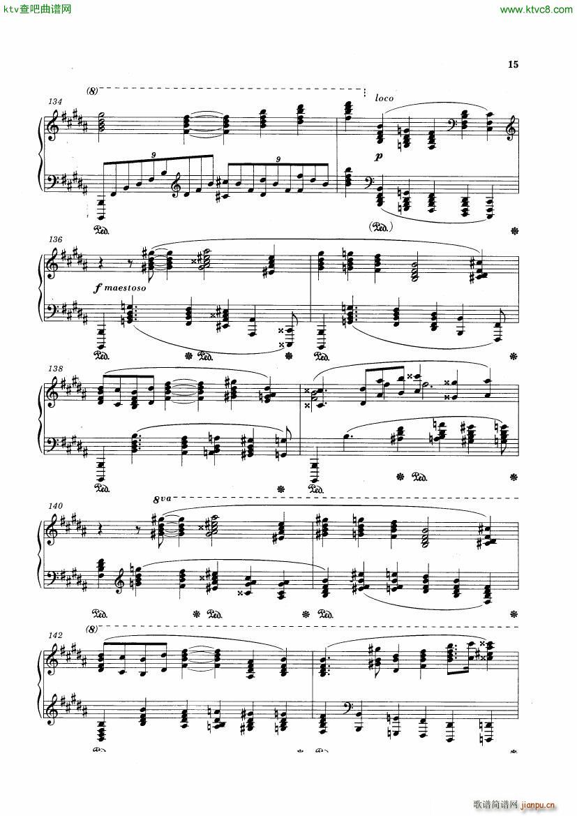 Griffes The Pleasure Dome of Kubla Khan(钢琴谱)15