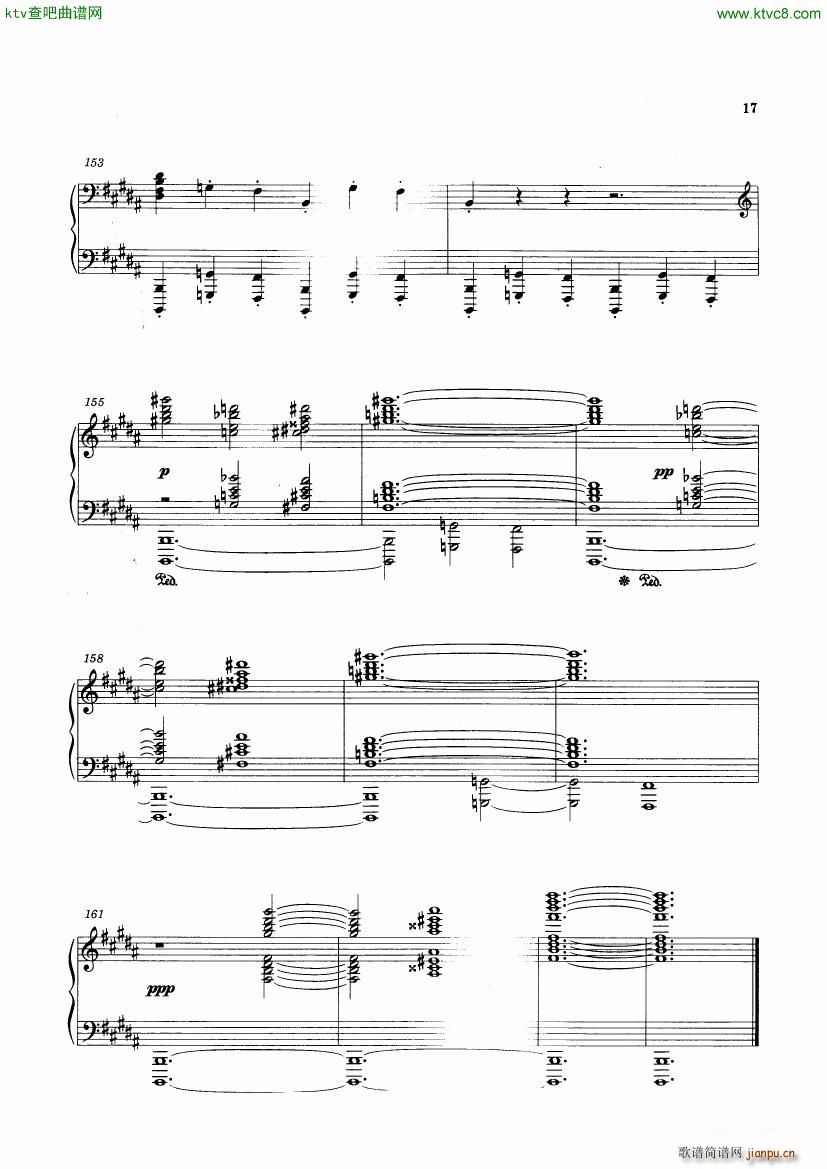 Griffes The Pleasure Dome of Kubla Khan(钢琴谱)17