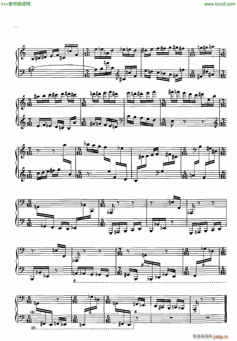 Gubaidulina Invencion(钢琴谱)3