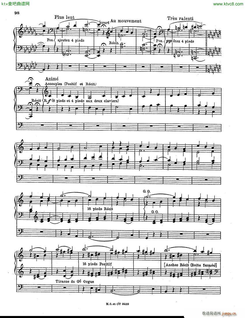 Guiraud Georges Offertoire Pascal organ(钢琴谱)6