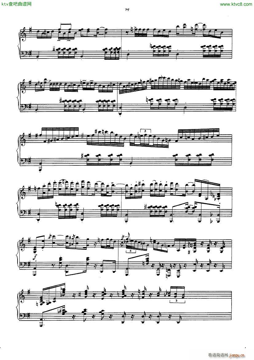 gulda variations on light my fire(钢琴谱)5