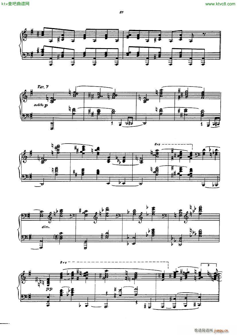 gulda variations on light my fire(钢琴谱)13