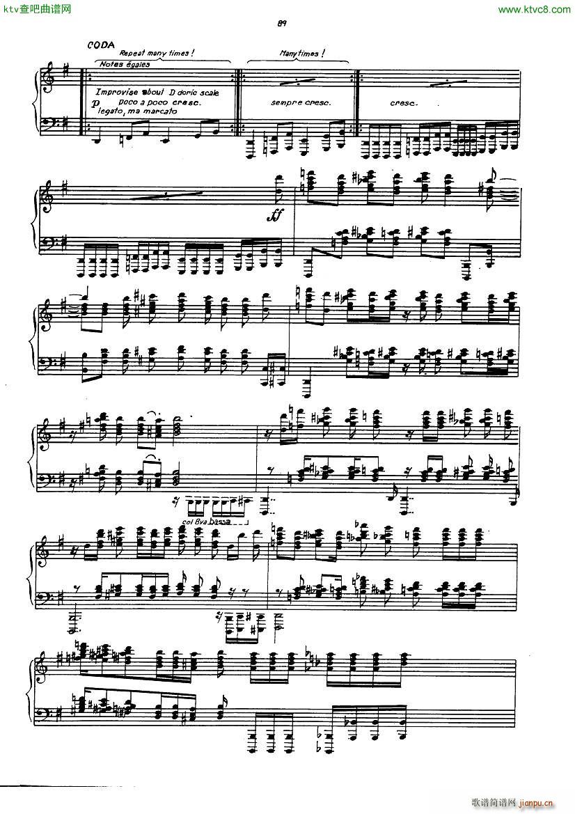 gulda variations on light my fire(钢琴谱)15