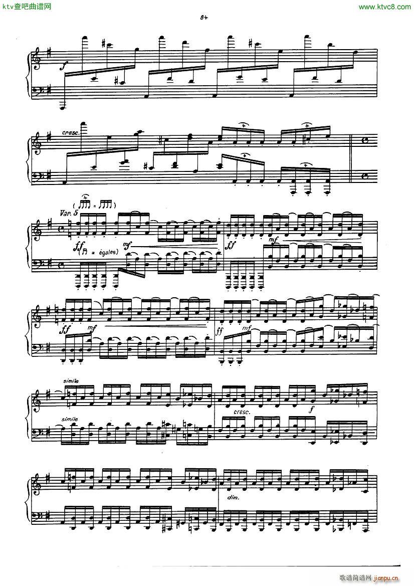 gulda variations on light my fire(钢琴谱)10