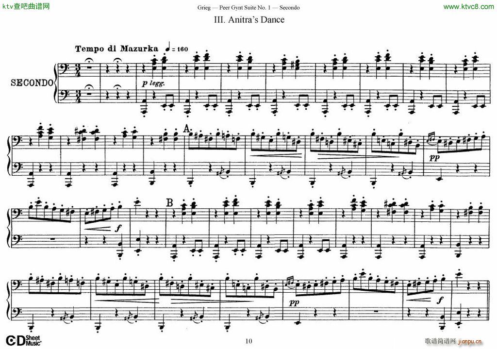 Peer Gynt Suite No 1(钢琴谱)10