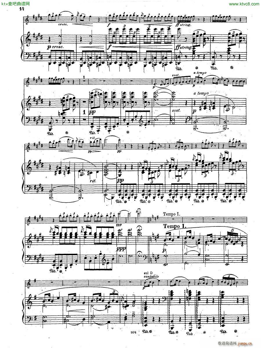 Grieg Violin Sonata 2 G dur op 13(钢琴谱)5
