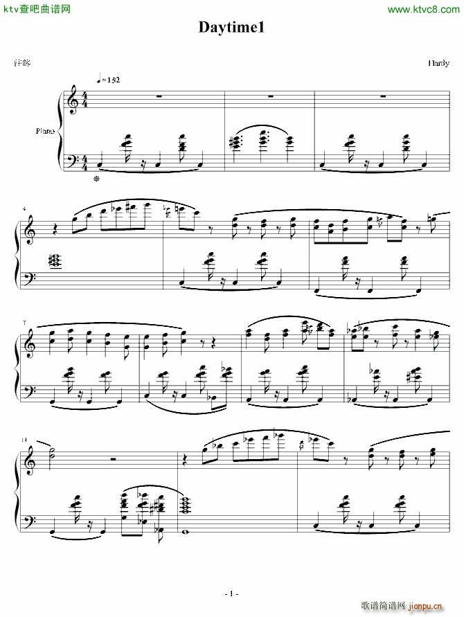 Daytime1(钢琴谱)1
