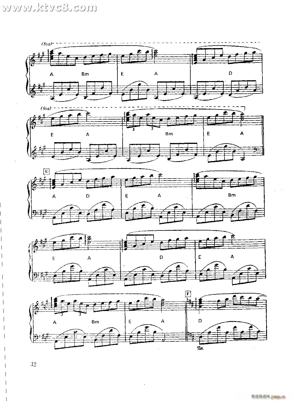 凡娜莎的微笑(钢琴谱)3