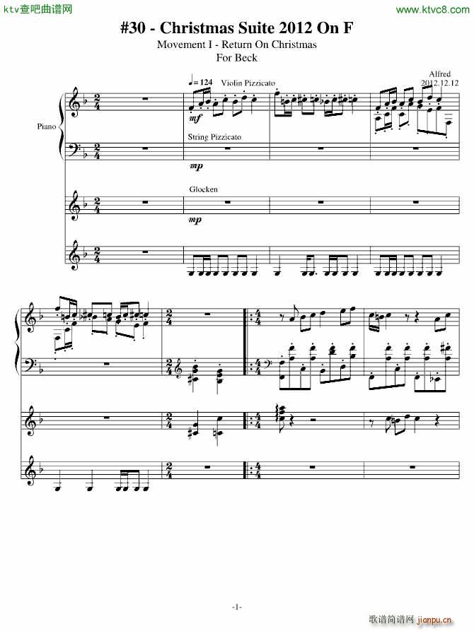 Return On Christmas(钢琴谱)1