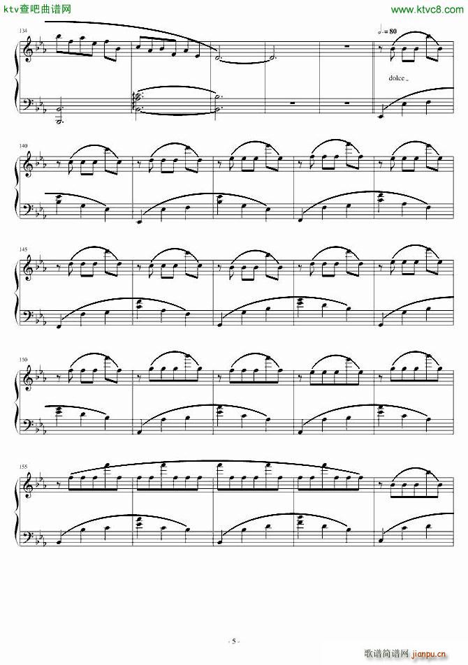 Blue Waltz(钢琴谱)5