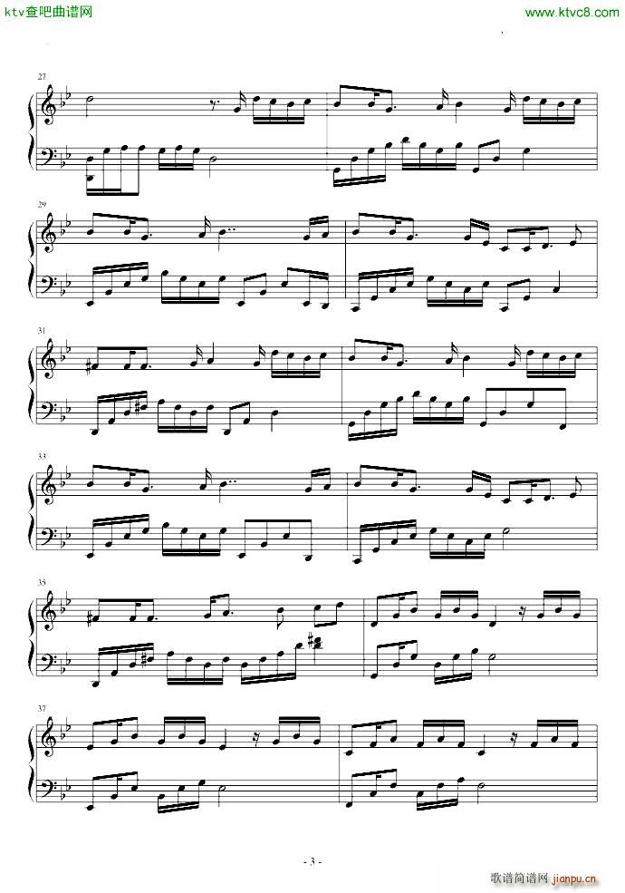 A I N Y邓紫棋版钢琴独奏(钢琴谱)3