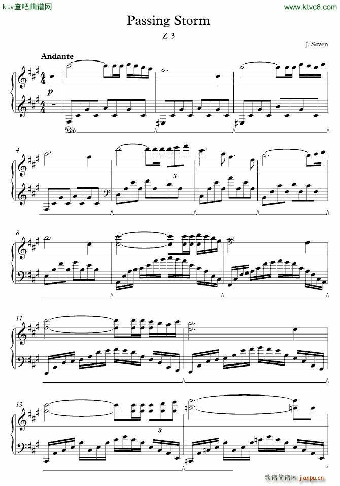Z3 Passing Storm(钢琴谱)1