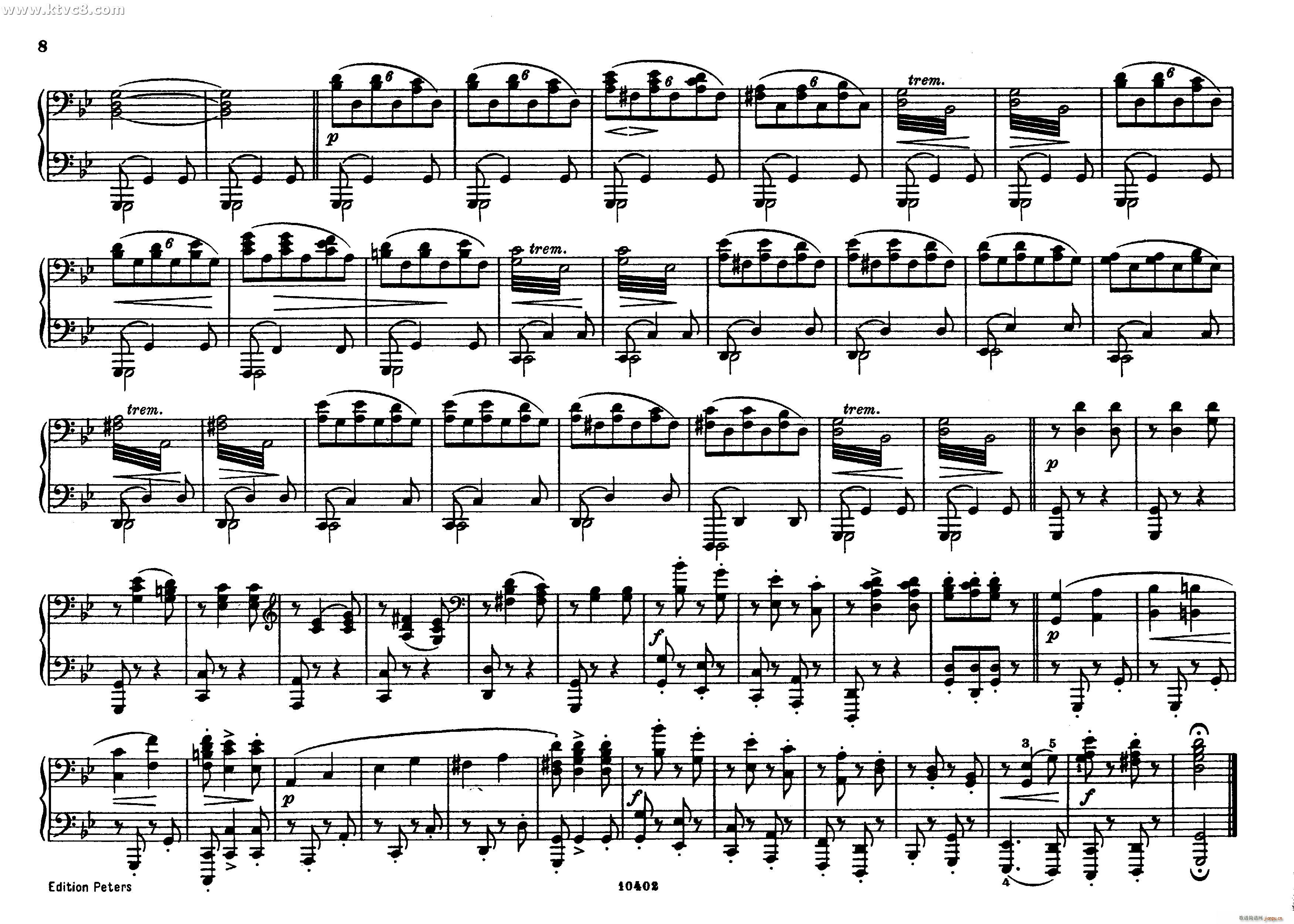 勃拉姆斯匈牙利舞曲 钢琴四手联弹(钢琴谱)7