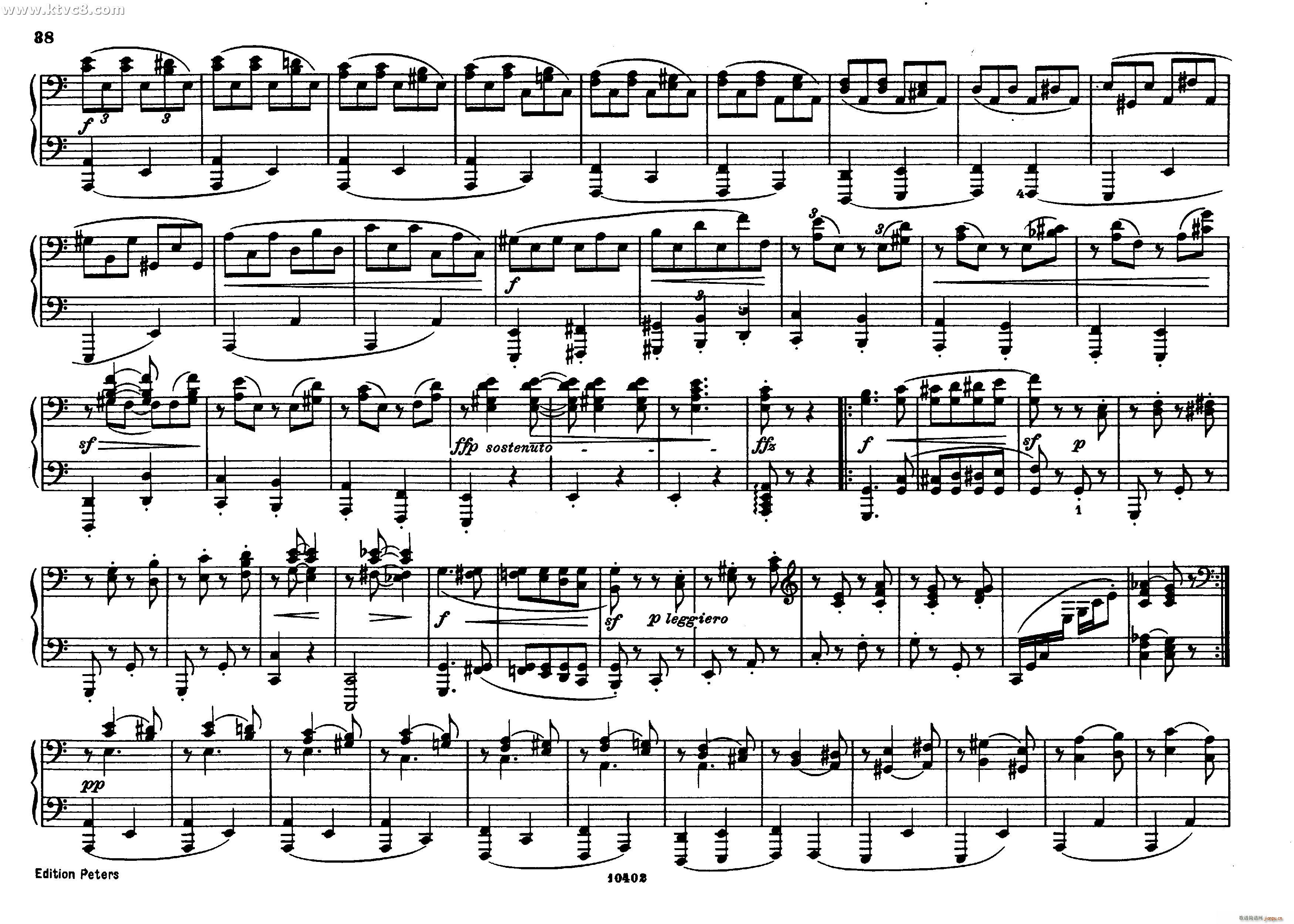 勃拉姆斯匈牙利舞曲 钢琴四手联弹(钢琴谱)37