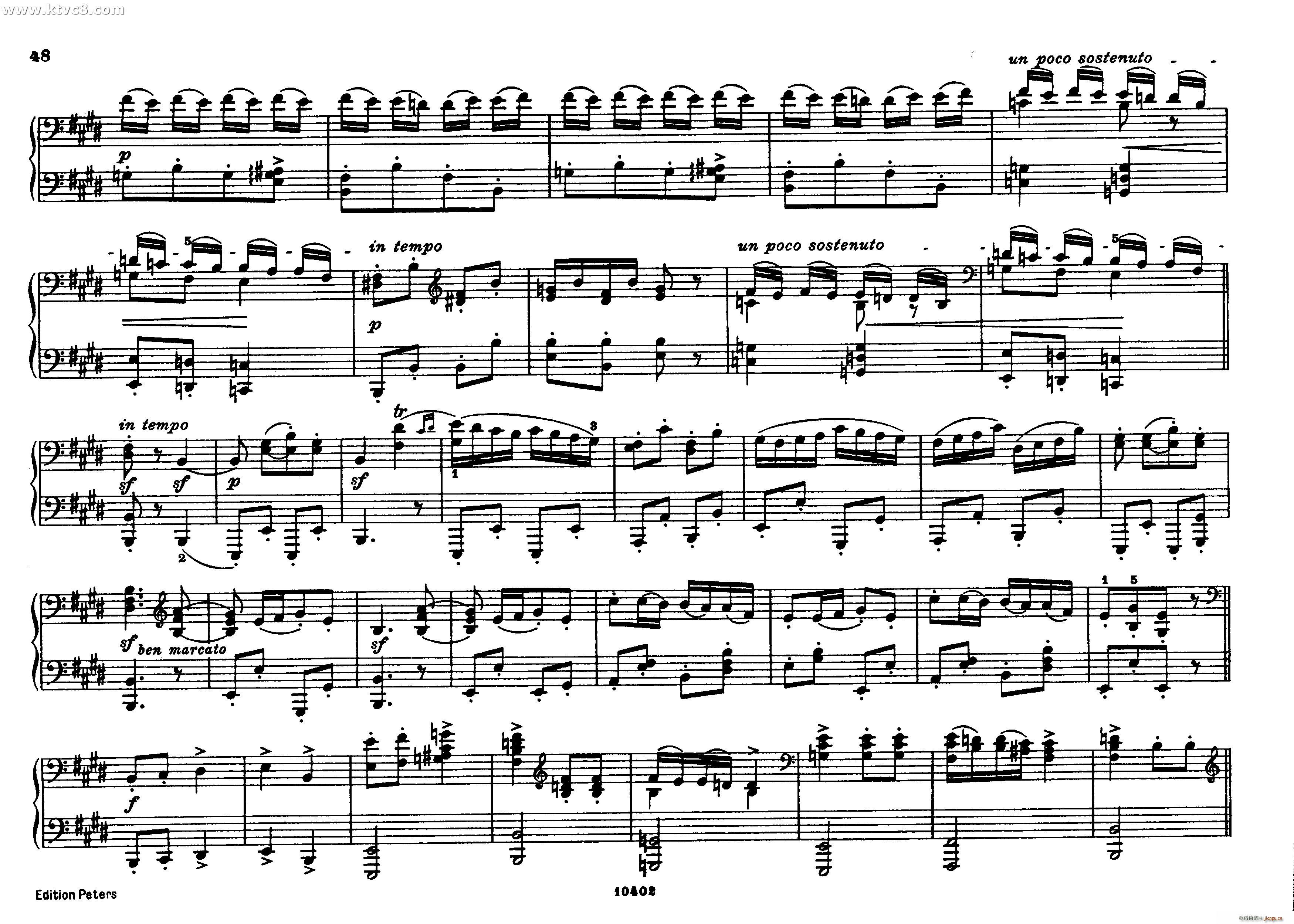 勃拉姆斯匈牙利舞曲 钢琴四手联弹(钢琴谱)47