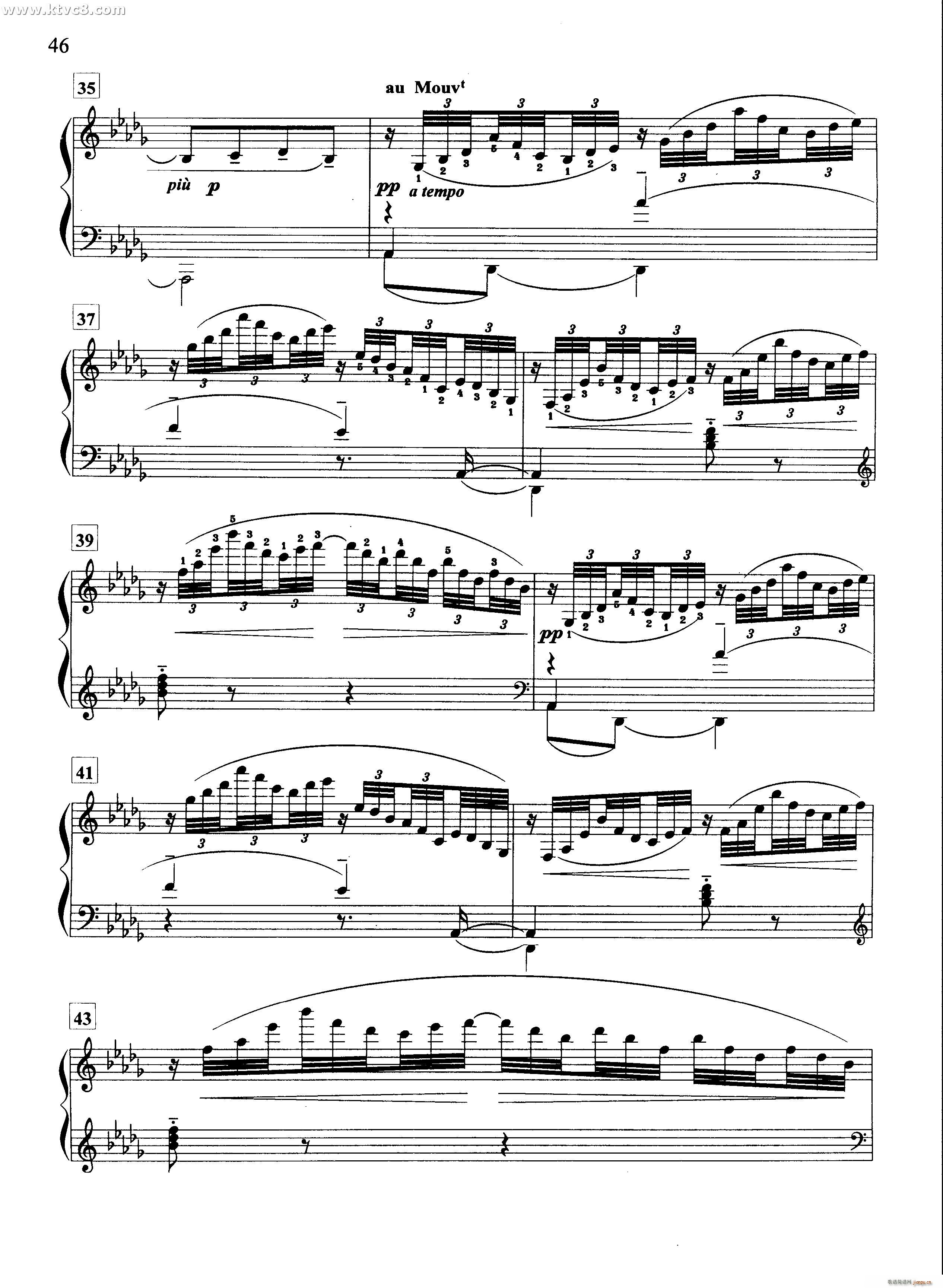 水中倒影(钢琴谱)5