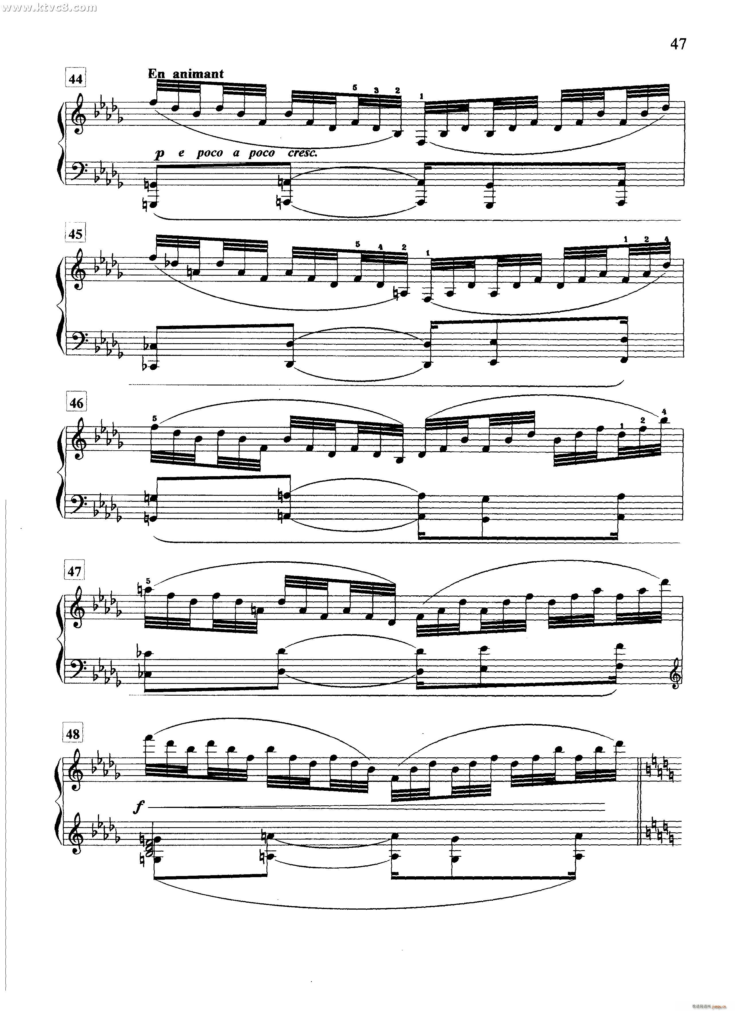 水中倒影(钢琴谱)6