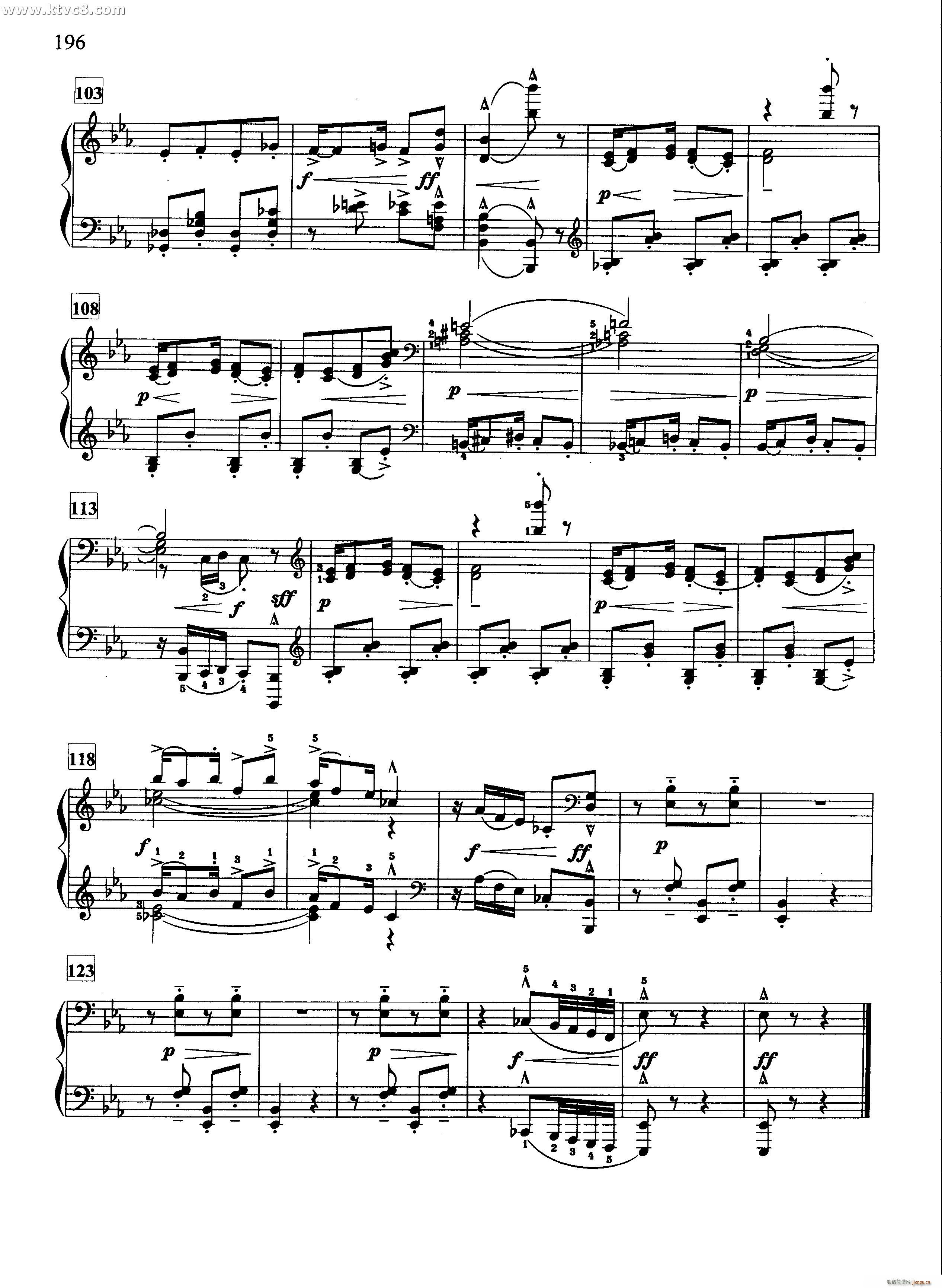 木偶的步态舞(钢琴谱)5