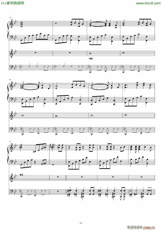 The Truth That You Leave 混响(钢琴谱)6