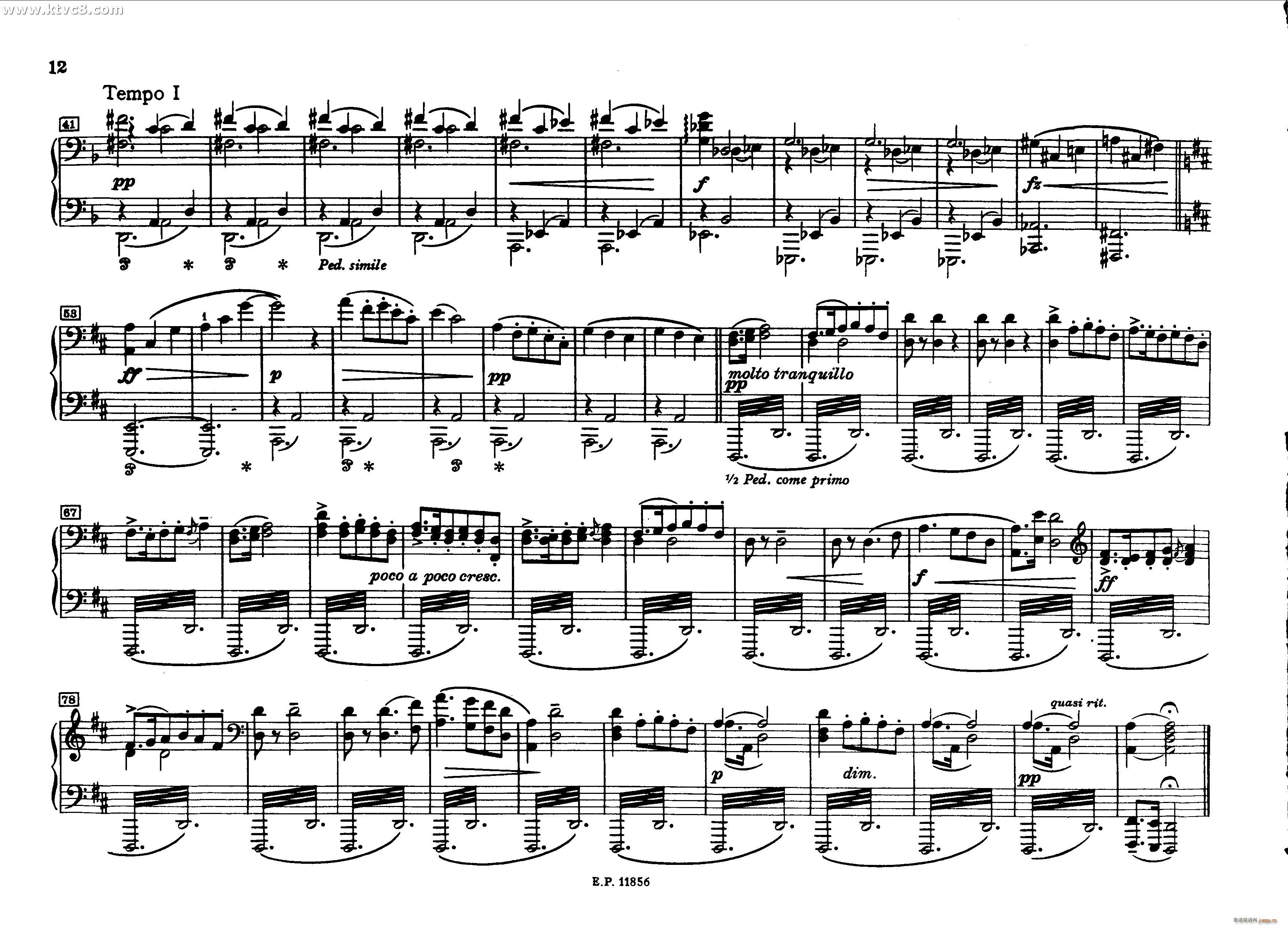 德沃夏克钢琴二重奏曲集 传奇(钢琴谱)7