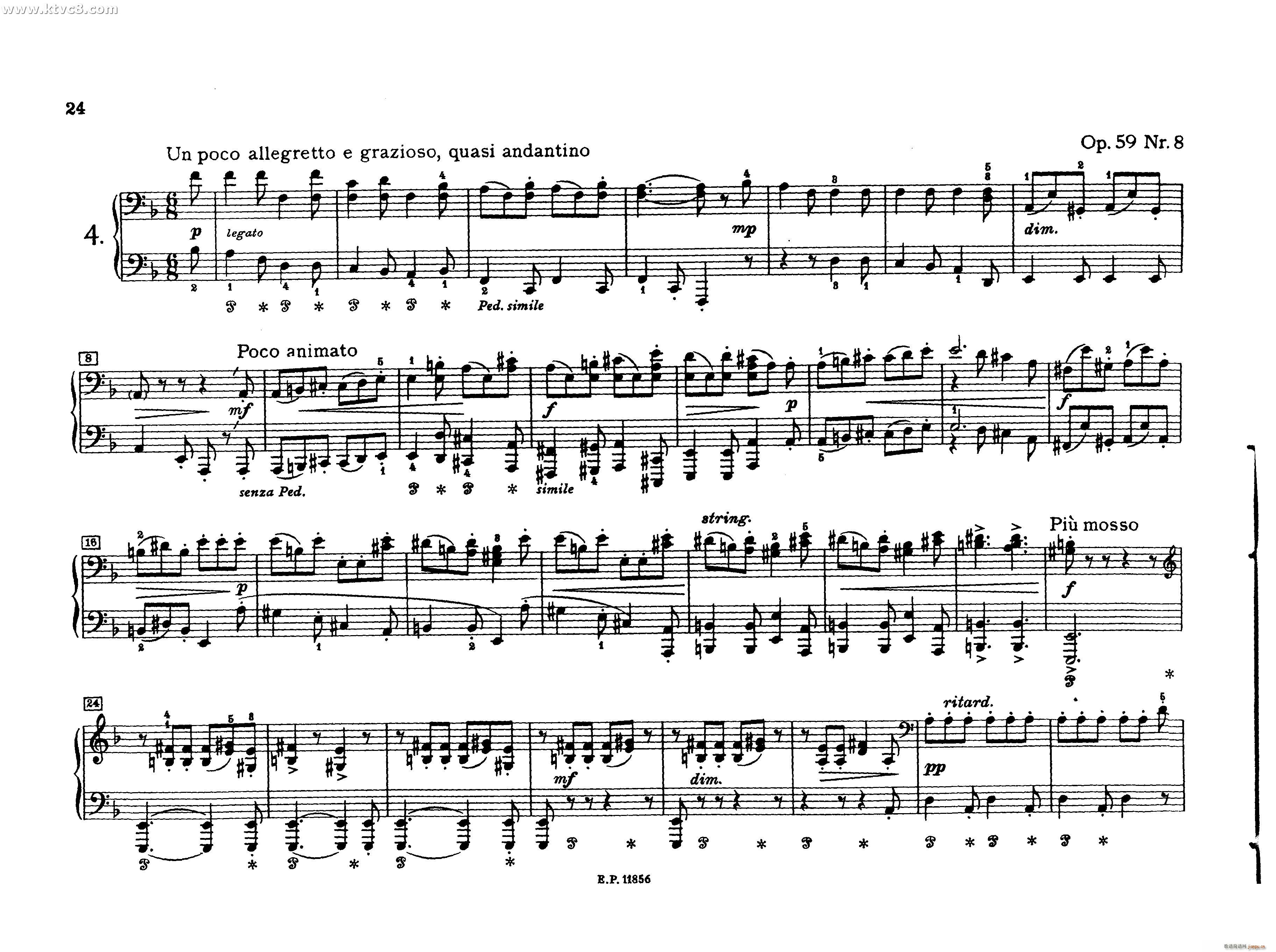 德沃夏克钢琴二重奏曲集 传奇(钢琴谱)21