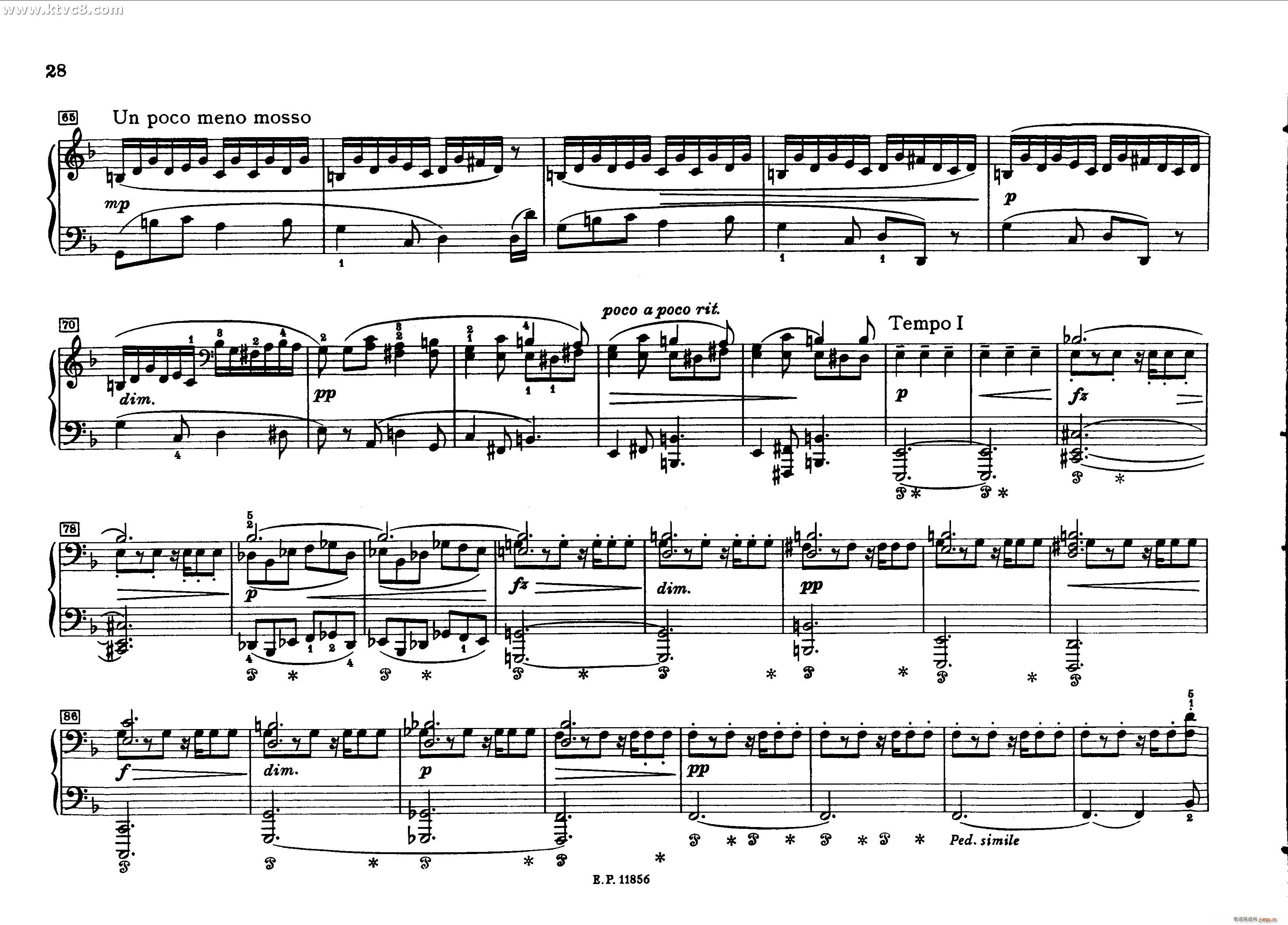 德沃夏克钢琴二重奏曲集 传奇(钢琴谱)25