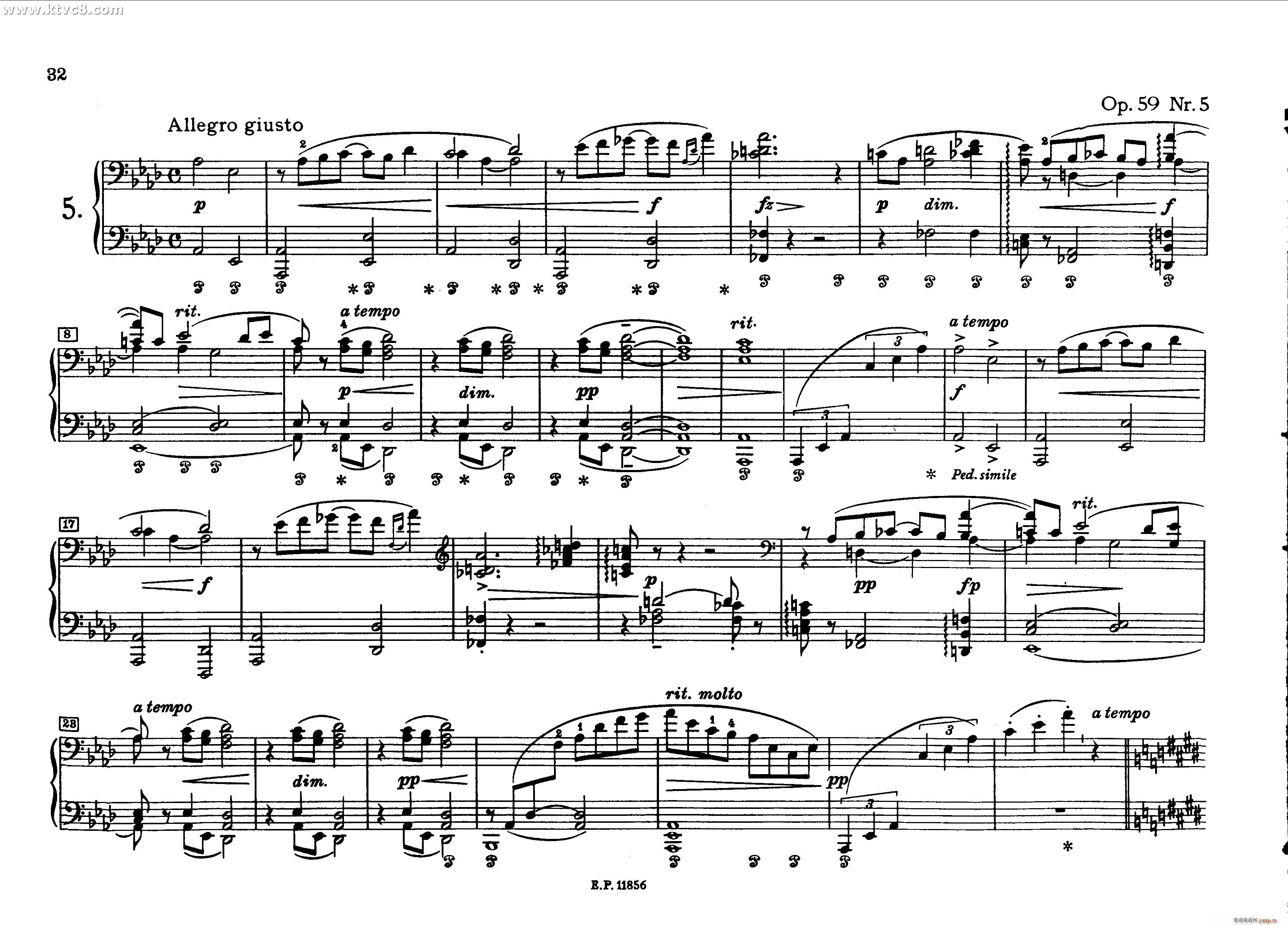 德沃夏克钢琴二重奏曲集 传奇(钢琴谱)29