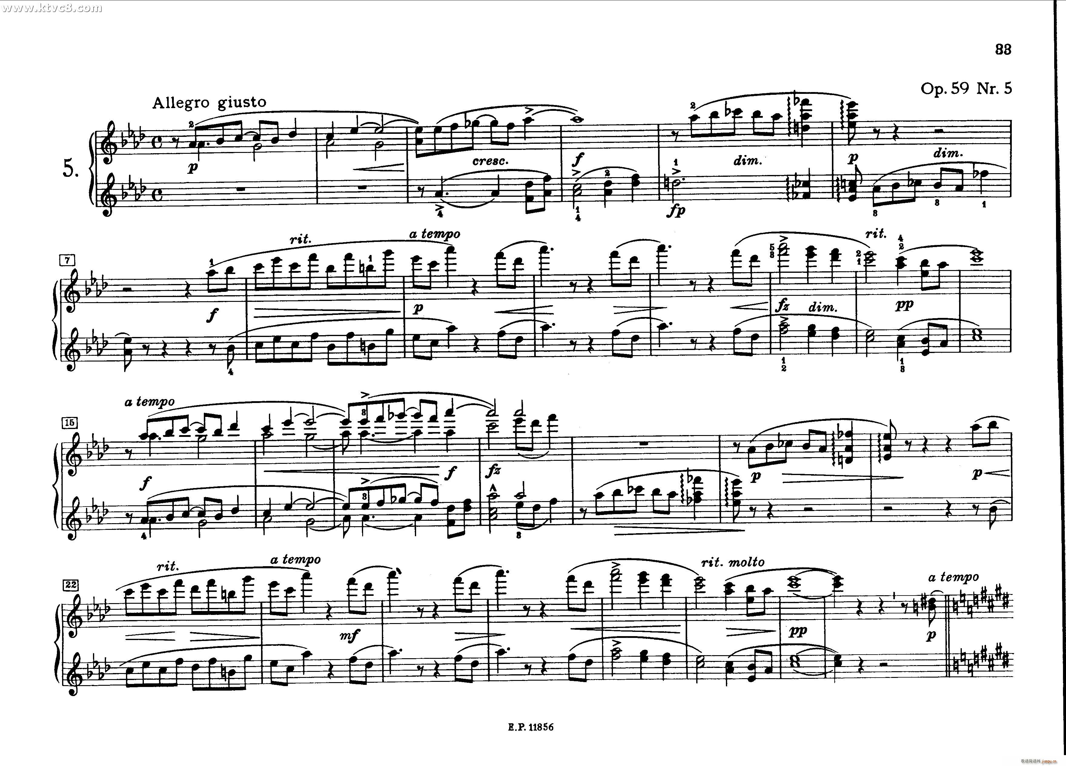 德沃夏克钢琴二重奏曲集 传奇(钢琴谱)30