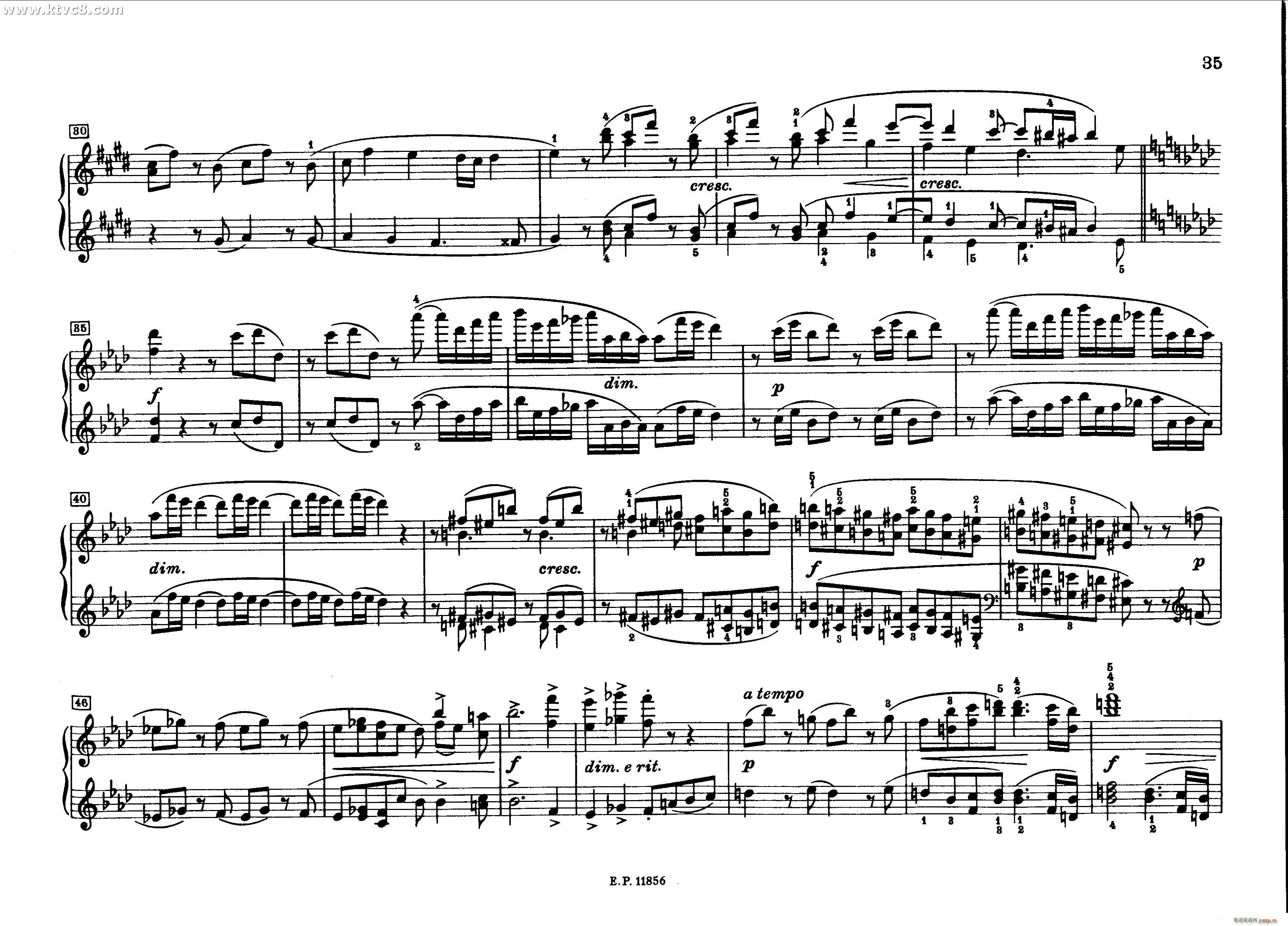 德沃夏克钢琴二重奏曲集 传奇(钢琴谱)32