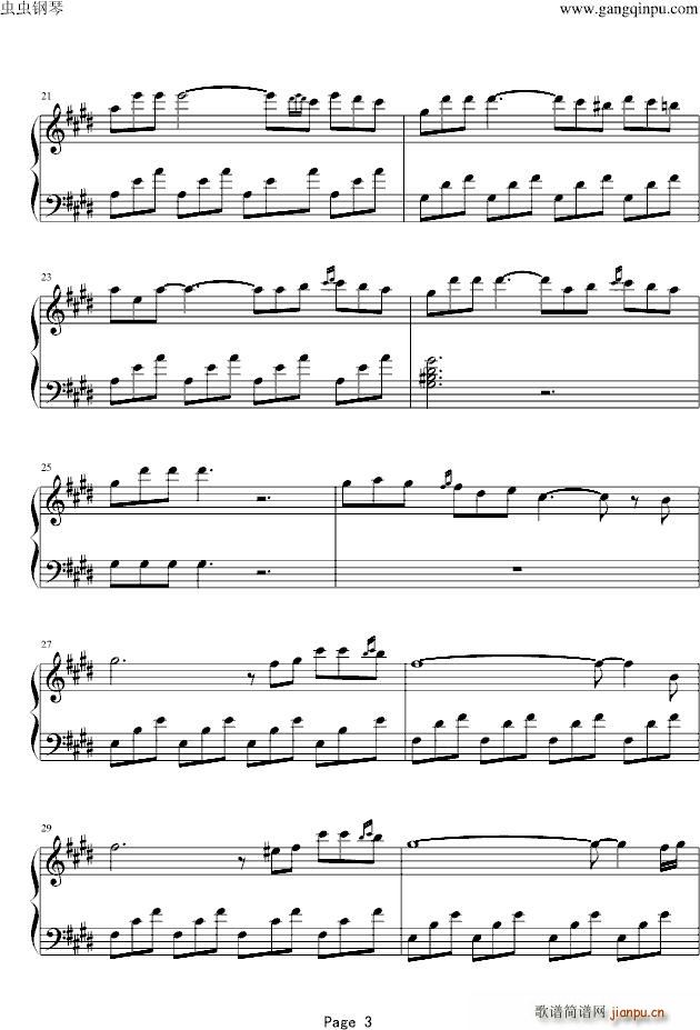 安娜小笺 Quelques notes pour Anna 尼古拉 德 安杰罗斯(钢琴谱)3