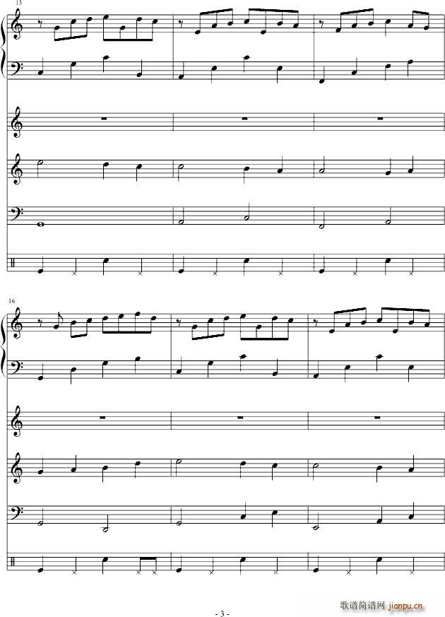 彩虹 梦(钢琴谱)3